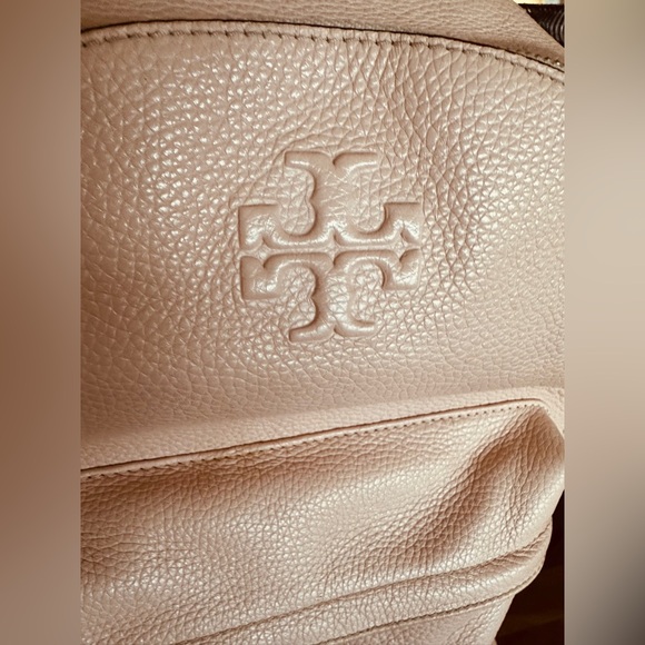 Tory Burch Blush Leather Backpack - Picture 2 of 9